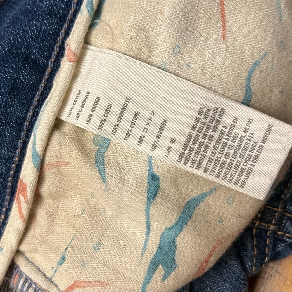 Hollister Jr. Cropped Boyfriend Relaxed Distressed Denim Jeans size 7 - Picture 9 of 12